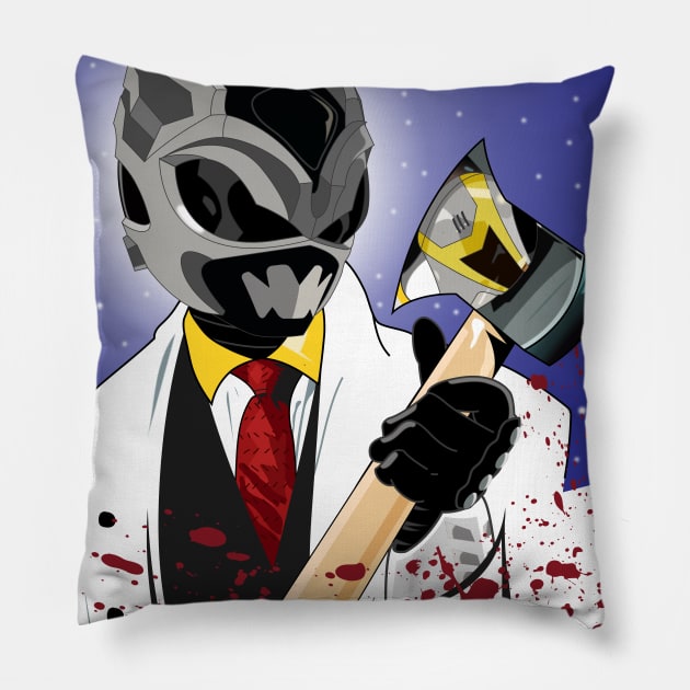 American Psycho Ranger Silver Pillow by mavgagliano