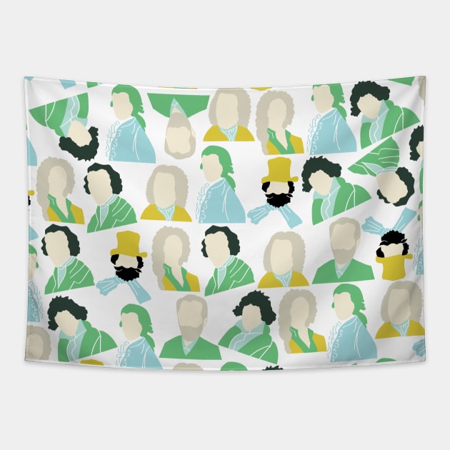 Famous composers pattern Tapestry by kapotka