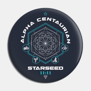 Alpha Centaurian Starseed Light Code Sacred Geometry 11:11 Pin