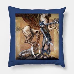 The Death of Medusa (The Birth of Pegasus and Chrysaor) - Edward Coley Burne-Jones Pillow