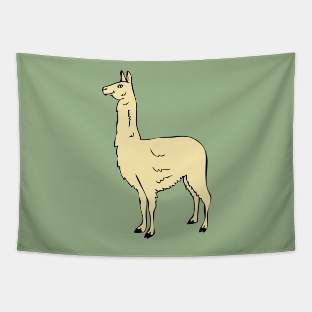 Llama Design #1 Tapestry by RockettGraph1cs