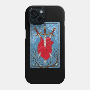 Tarot card - Three Of Swords Phone Case