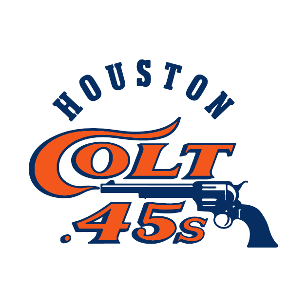 Houston Colt .45s Defunct Sports Logo Fan Art Tribute by robotbasecamp