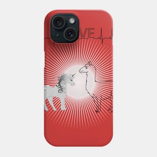 I love unicorn and alpaca Phone Case