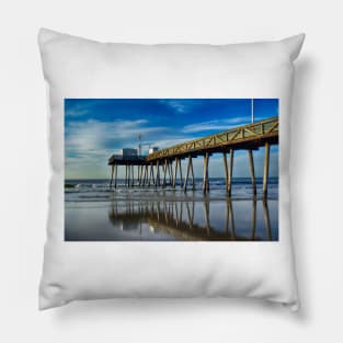 Fishing Pier In Ocean City, NJ Pillow