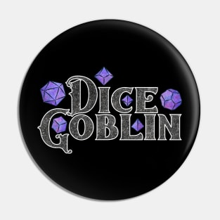 Dice Goblin Purple Galaxy Dice Pin