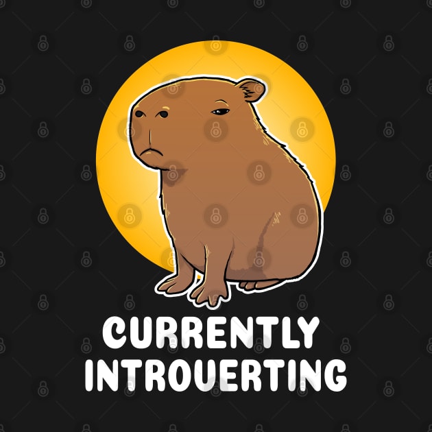 Currently Introverting Capybara Cartoon by capydays