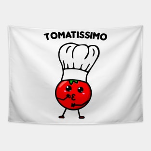 Tomatissimo - Cute little red Kawaii tomato cook Tapestry