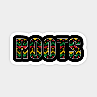 Roots, Rasta, African Pattern, Jamaica Magnet