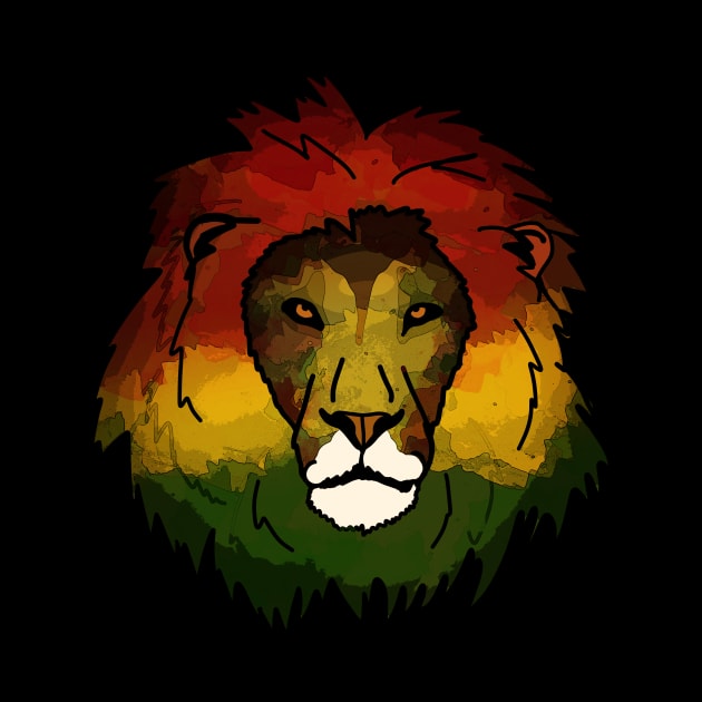 Rasta Lion, Lion of Judah by alzo