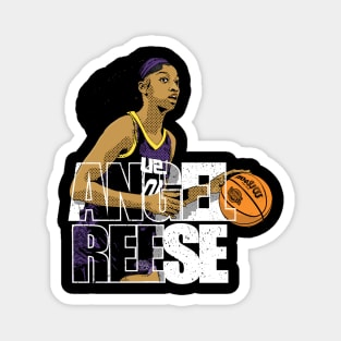 angel reese comic style Magnet