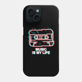 Music is my life record Phone Case