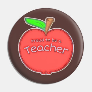 🍎 Teacher Apple Pin