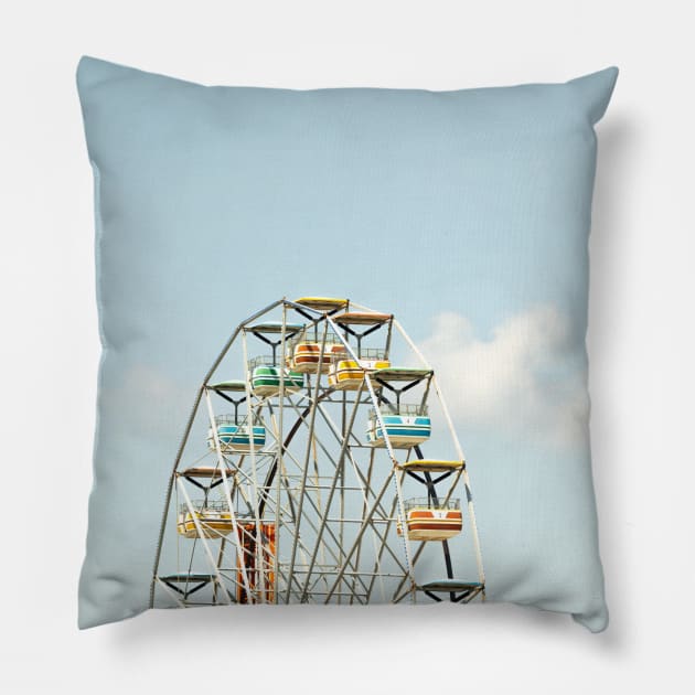 Ferris Wheel Pillow by ThiArt