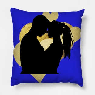 Golden Couple Pillow