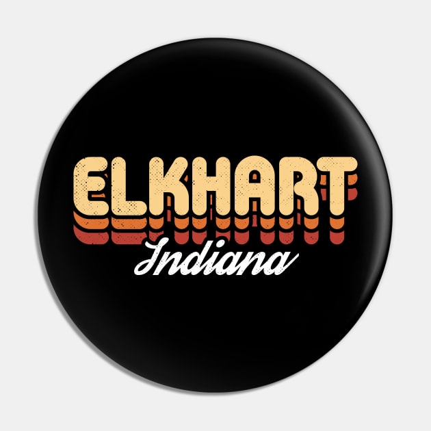 Retro Elkhart Indiana Pin by rojakdesigns