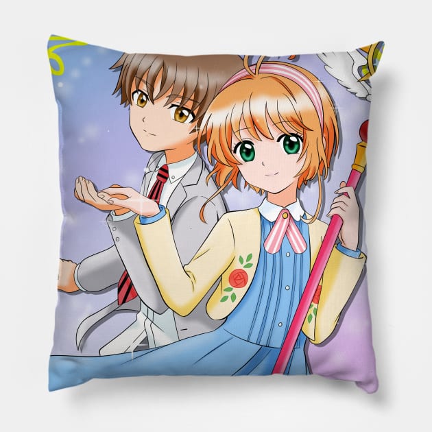 CardCaptor Sakura in love Pillow by Nykos