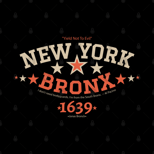 New York Bronx 'Yield to the Evil' Logo Shirt - Urban Streetwear Collection by Boogosh