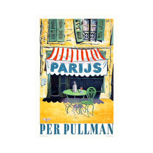 Parijs per Pullman Vintage Travel Poster by vintagetreasure