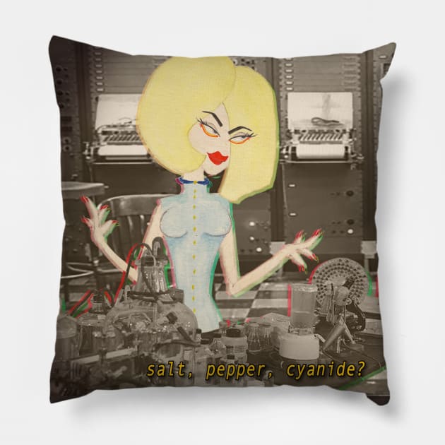 Pin Up Femme Fatal... Pillow by SoCalDreamin