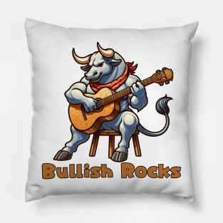 Rock and roll bull Pillow