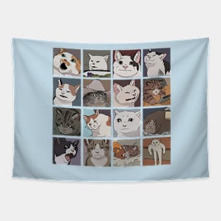 Cat memes Tapestry