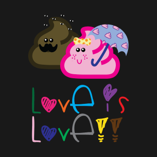 Poo & Icecream Loving Couple T-Shirt