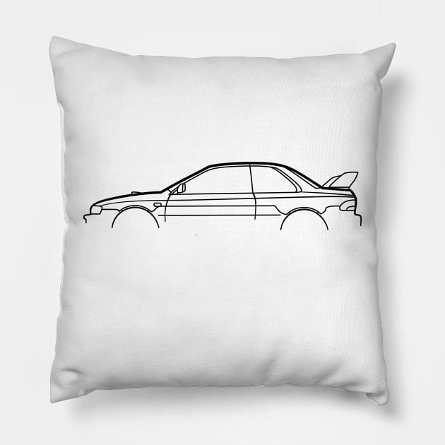 impreza coupe Pillow by fourdsign