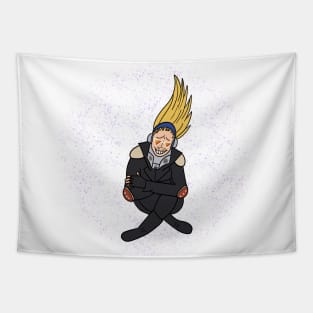 Sitting Happy Present Mic Tapestry