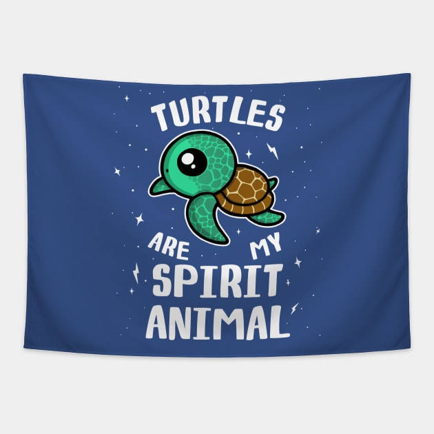 Turtles Are My Spirit Animal Tapestry by perdita00