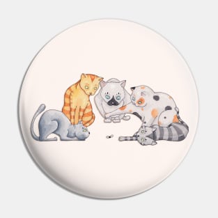 Cats Playtime Pin