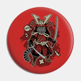 Samurai Cat Pin