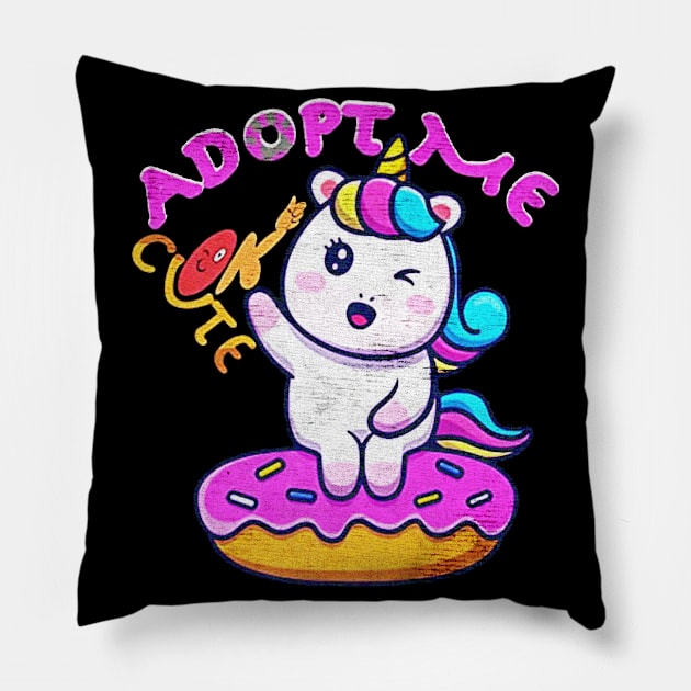 Unicorn adopt me Pillow by TapABCD