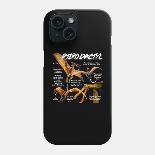 Pterodactyl Fun Facts Phone Case by Animal Facts and Trivias