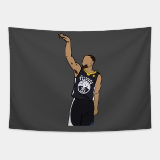 Steph Curry With The Shot Boi - NBA Golden State Warriors Tapestry