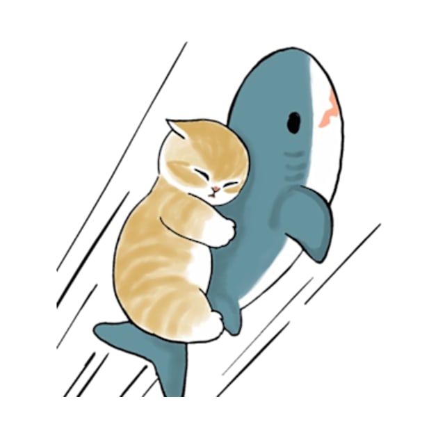 cat and shark by Kittens shark