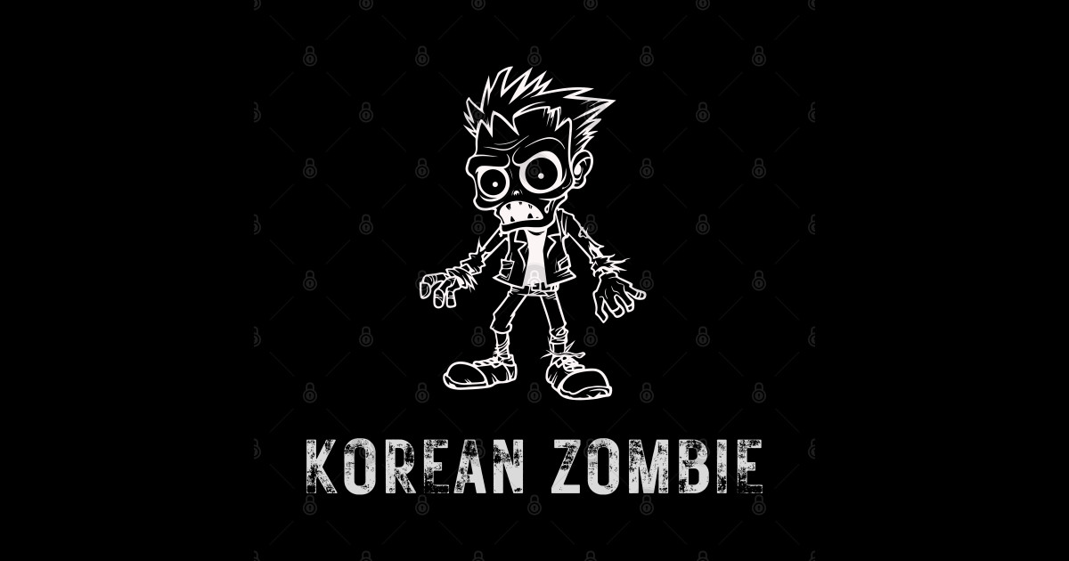 Korean Zombie Korean Zombie Sticker TeePublic