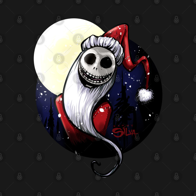 Santa Jack! - Jack Skellington - T-Shirt | TeePublic I know,i know.christmas is long forgotten (bad timing,as always),but i woke up in the mornin' with this idea.