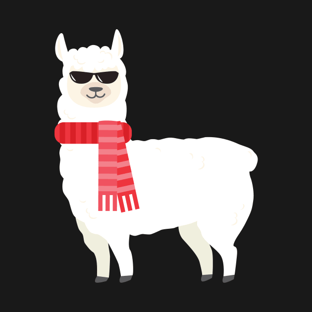 Cute & Adorable Llama With Cool Sunglasses by theperfectpresents