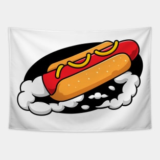 hot dog rocket Tapestry