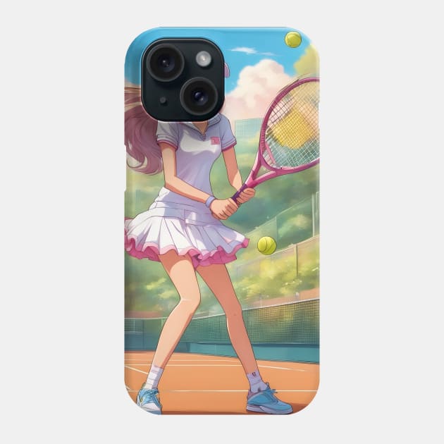 The Tennis Chronicles Phone Case by animegirlnft