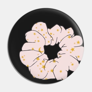 Pink Stars Scrunchie Pin