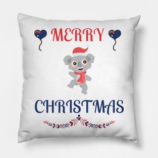 Australian Merry Christmas Koala Pillow