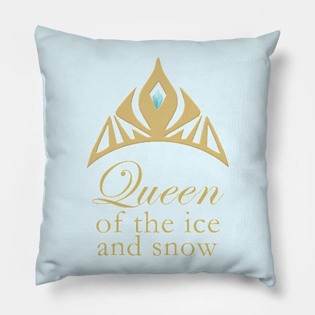 Queen of the Ice and Snow Pillow by lunalalonde