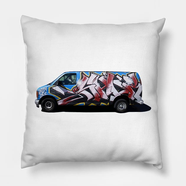 Moving Graffiti #16 Pillow by PandaSex