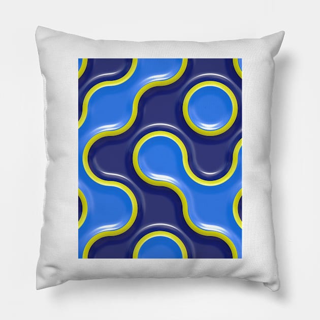 3D Pattern Curve Design Pillow by Abstractdiva