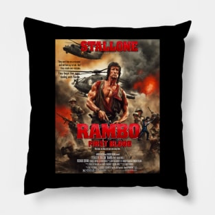 First blood artwork Pillow