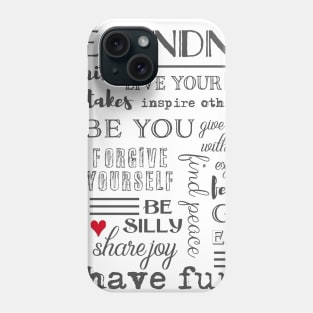 Inspirational Typography Block Phone Case