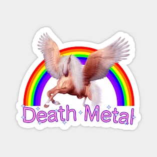 Death Metal (feat unicorn) Magnet