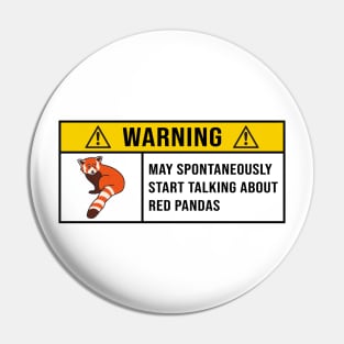 Funny Red Pandas Quote Pin